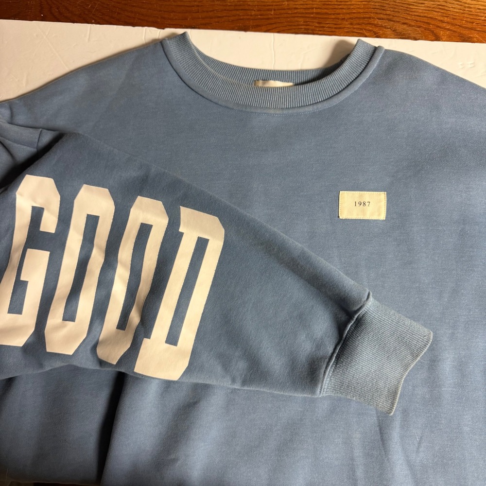 Wicked Good‎ 1987 Sweatshirt Crew Neck Pullover Blue Casual